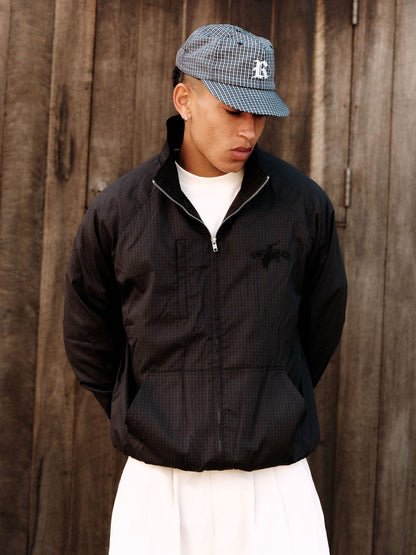 TRACK JACKET - DARK PLAID