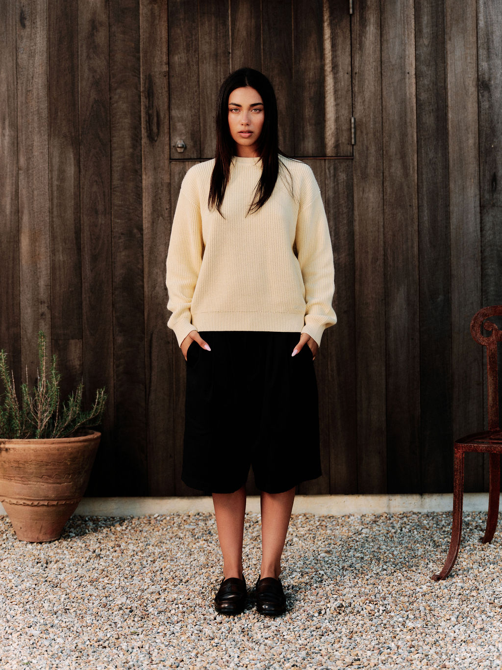 CABLE KNIT YELLOW