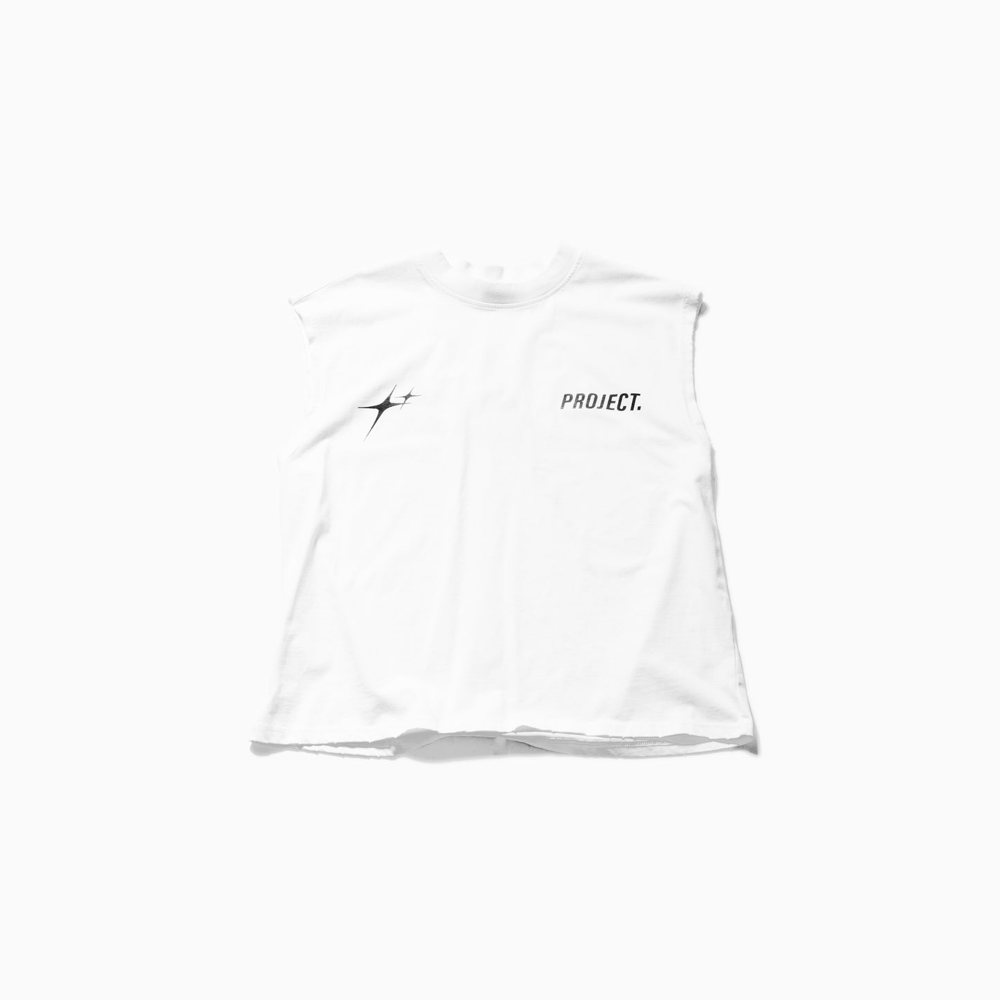 PROJECT | MUSCLE TEE | WHITE
