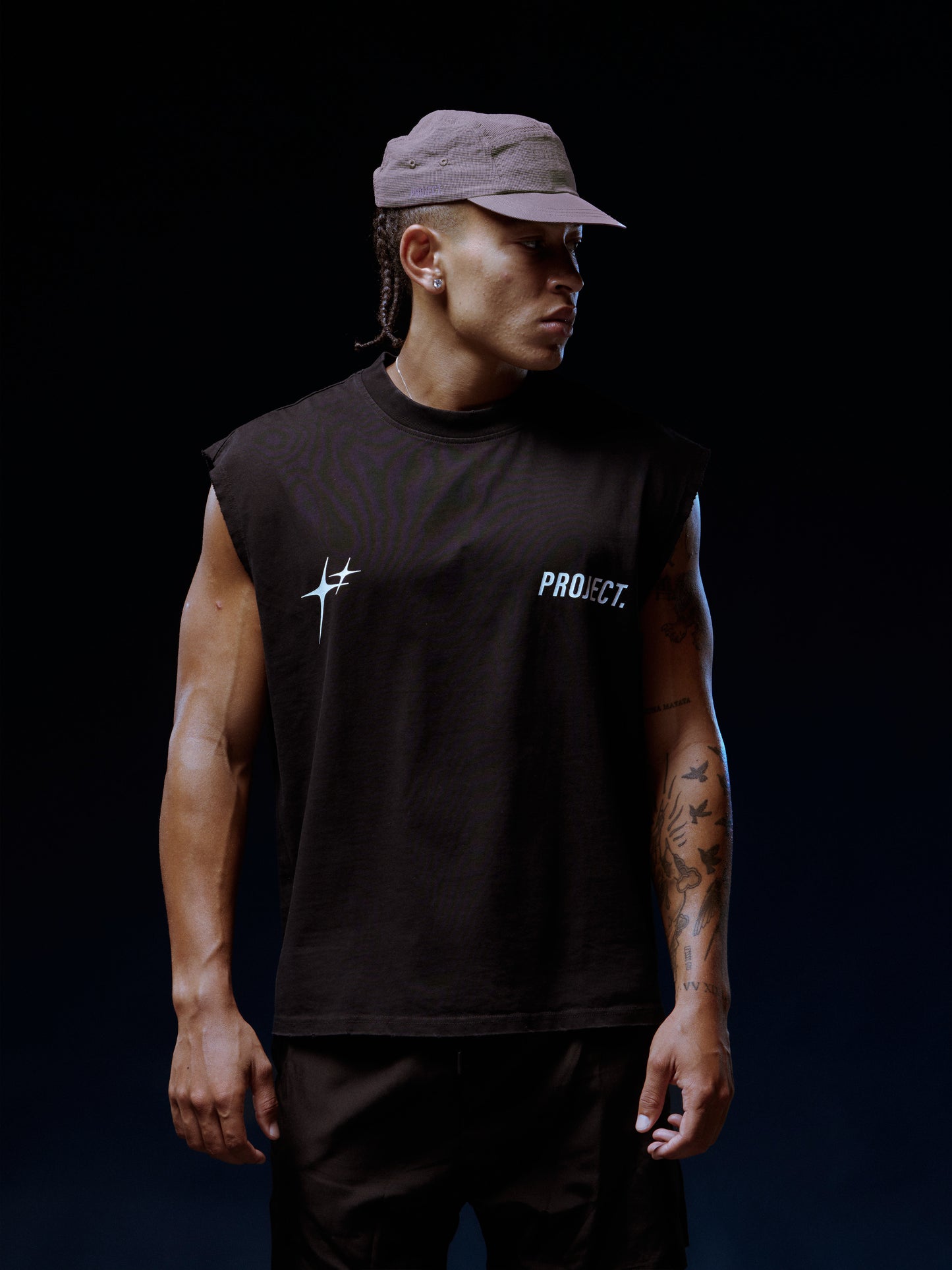 PROJECT | MUSCLE TEE | WASHED BLACK