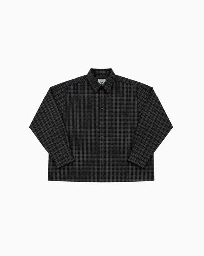 SEERSUCKER PLAID BLACK