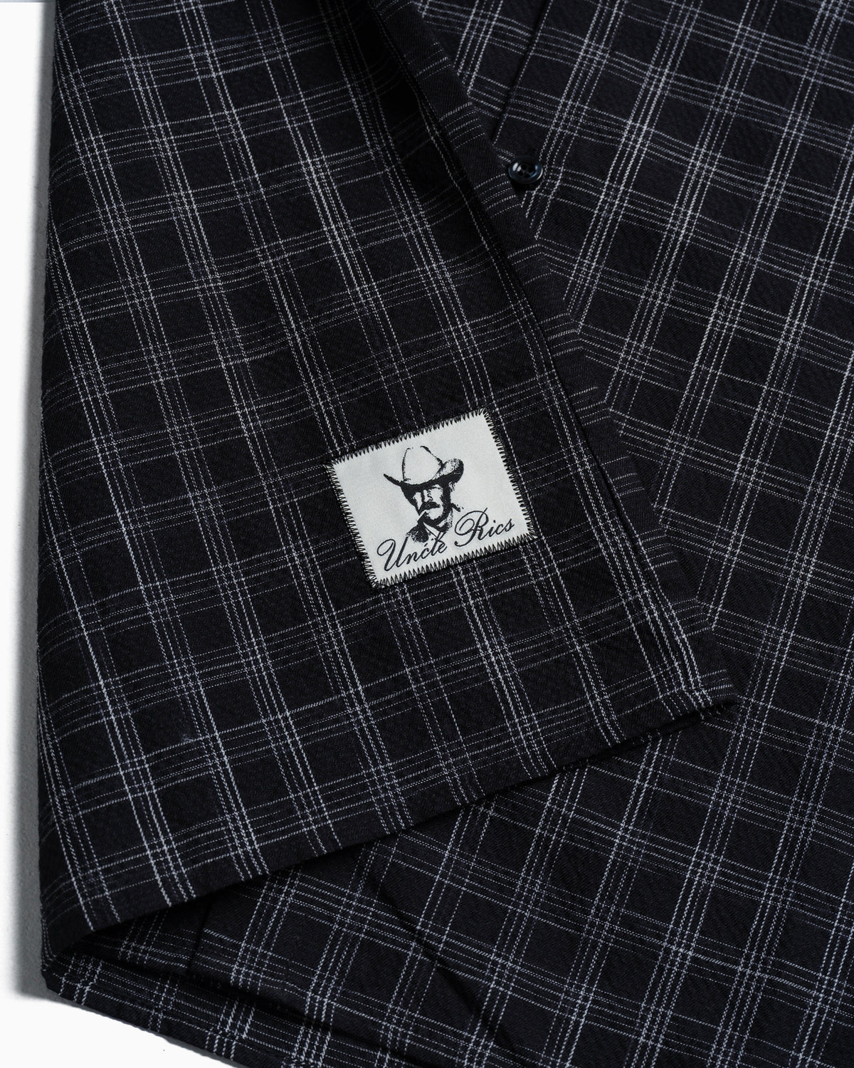SEERSUCKER PLAID BLACK