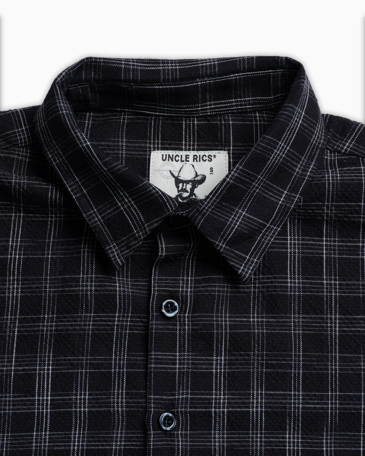 SEERSUCKER PLAID BLACK