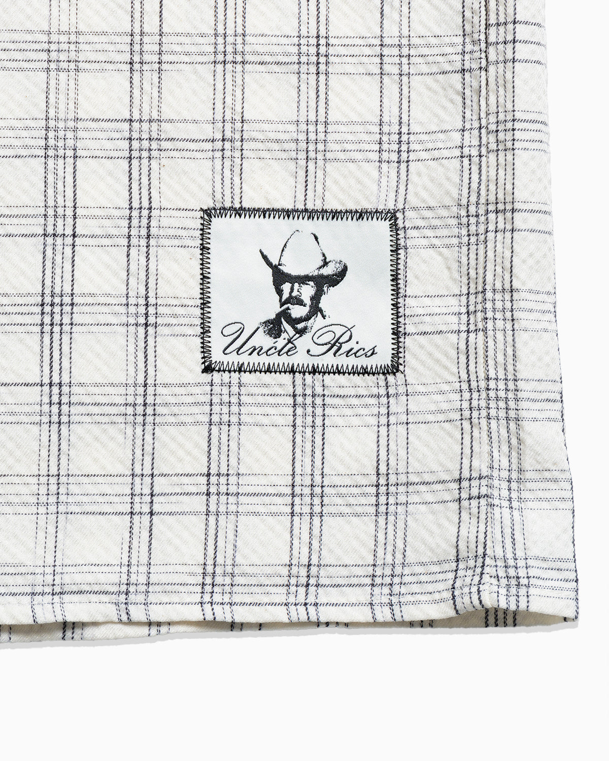 SEERSUCKER PLAID OFF-WHITE