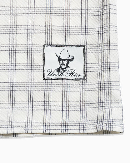 SEERSUCKER PLAID OFF-WHITE