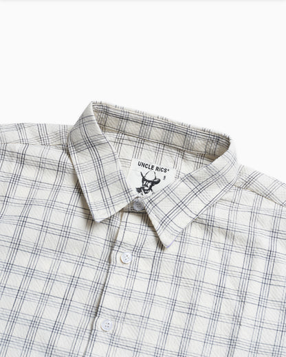 SEERSUCKER PLAID OFF-WHITE
