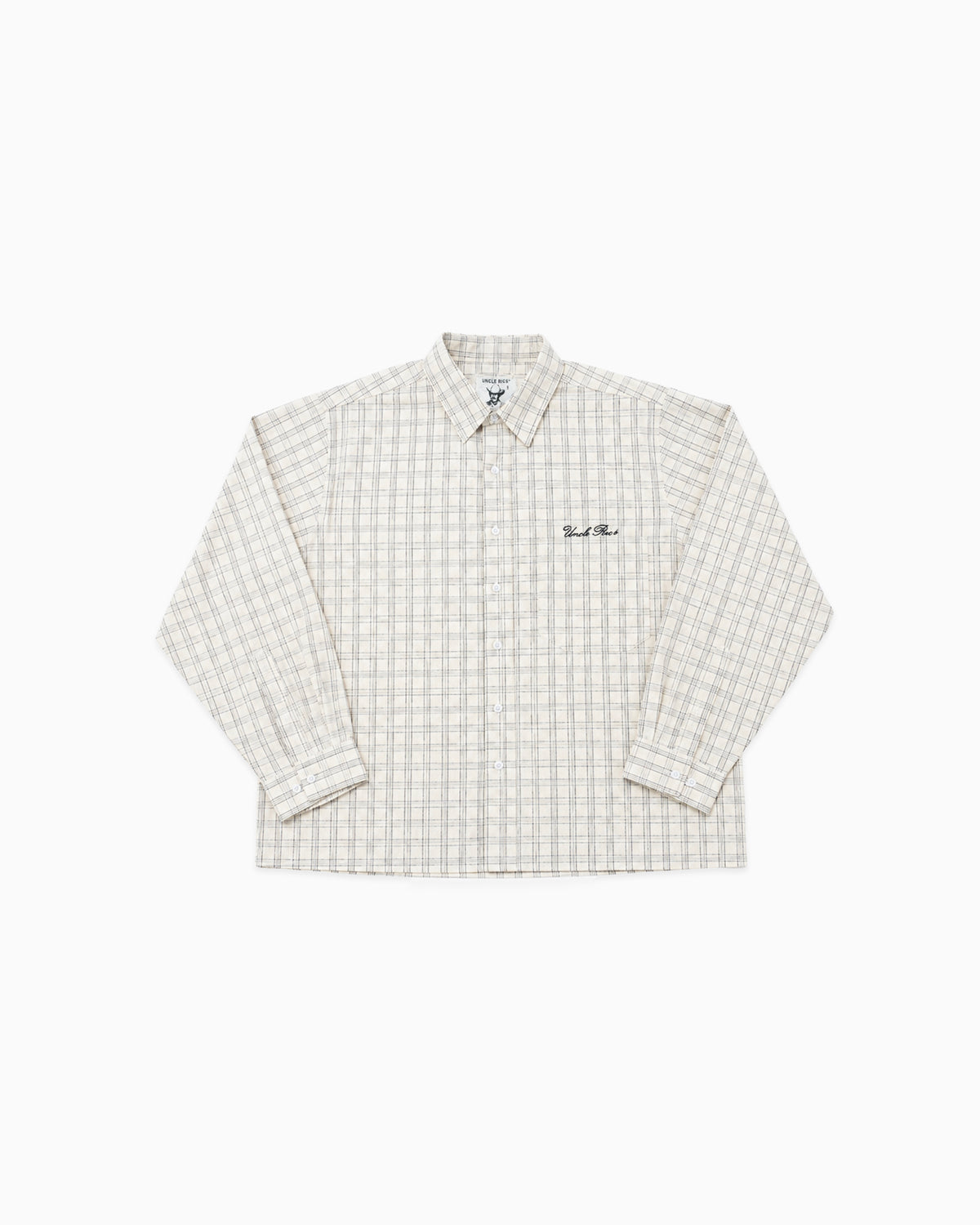 SEERSUCKER PLAID OFF-WHITE