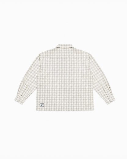 SEERSUCKER PLAID OFF-WHITE