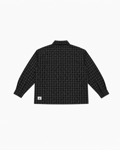 SEERSUCKER PLAID BLACK