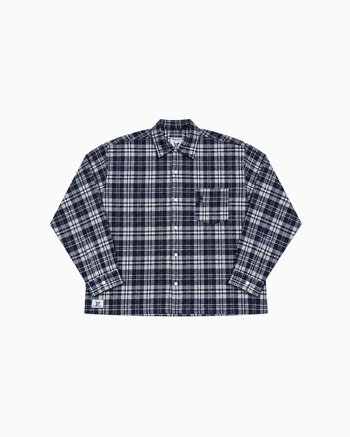 NAVY PLAID FLANNEL