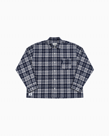NAVY PLAID FLANNEL