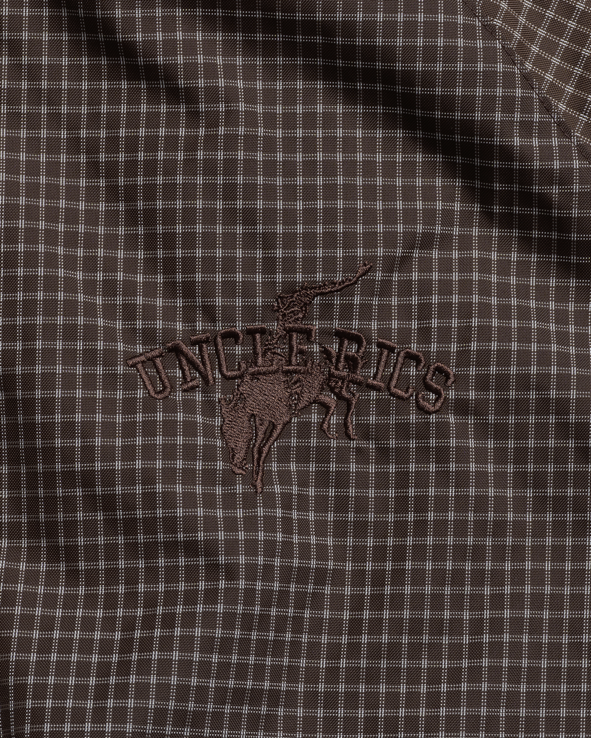 HOODED JACKET - BROWN CHECK