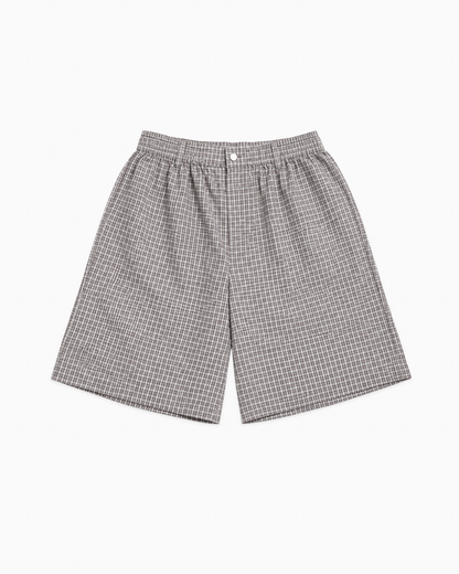 TRACK SHORTS - LIGHT PLAID