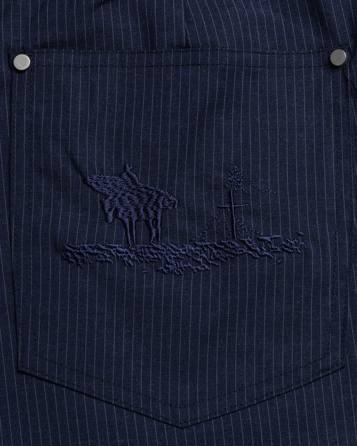 PLEATED SHORTS PINSTRIPE