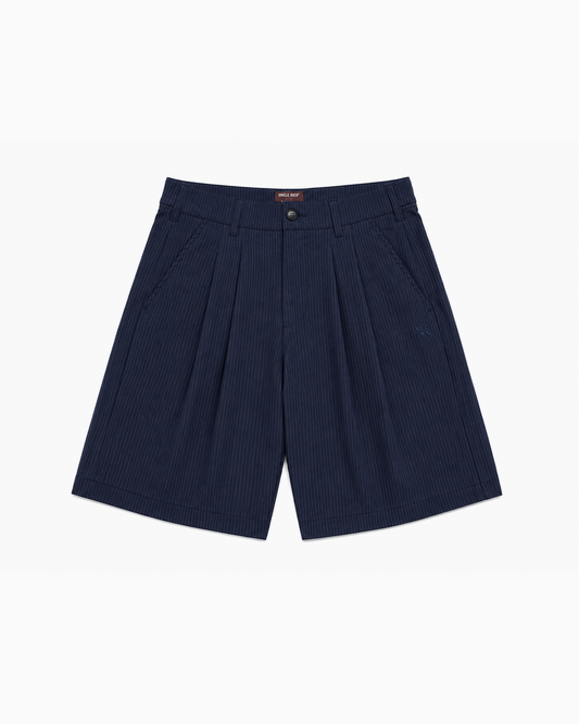 PLEATED SHORTS PINSTRIPE