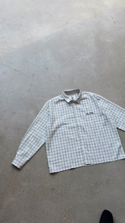 SEERSUCKER PLAID OFF-WHITE