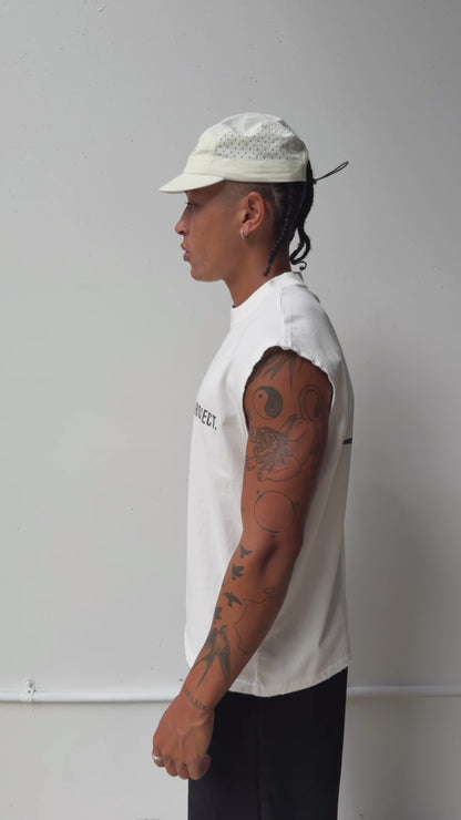 PROJECT | MUSCLE TEE | WHITE