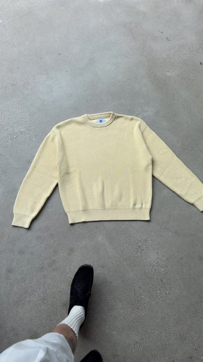 CABLE KNIT YELLOW