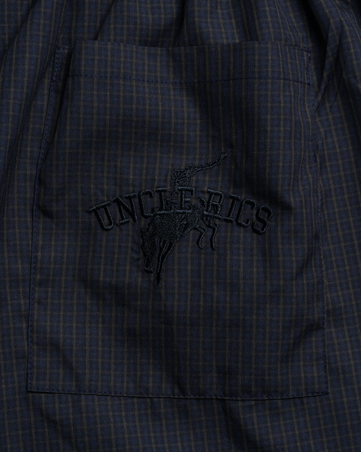 TRACK SHORTS - DARK PLAID