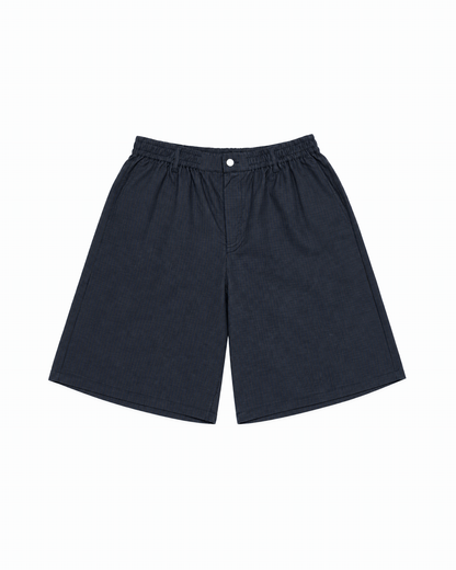 TRACK SHORTS - DARK PLAID