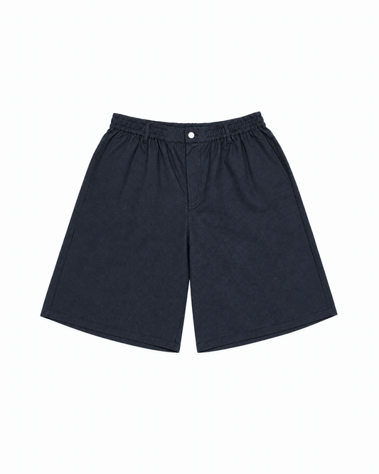 TRACK SHORTS - DARK PLAID